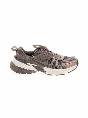Nike Women’s V2K mink Brown metallic Mesh Trail-Style Sneaker